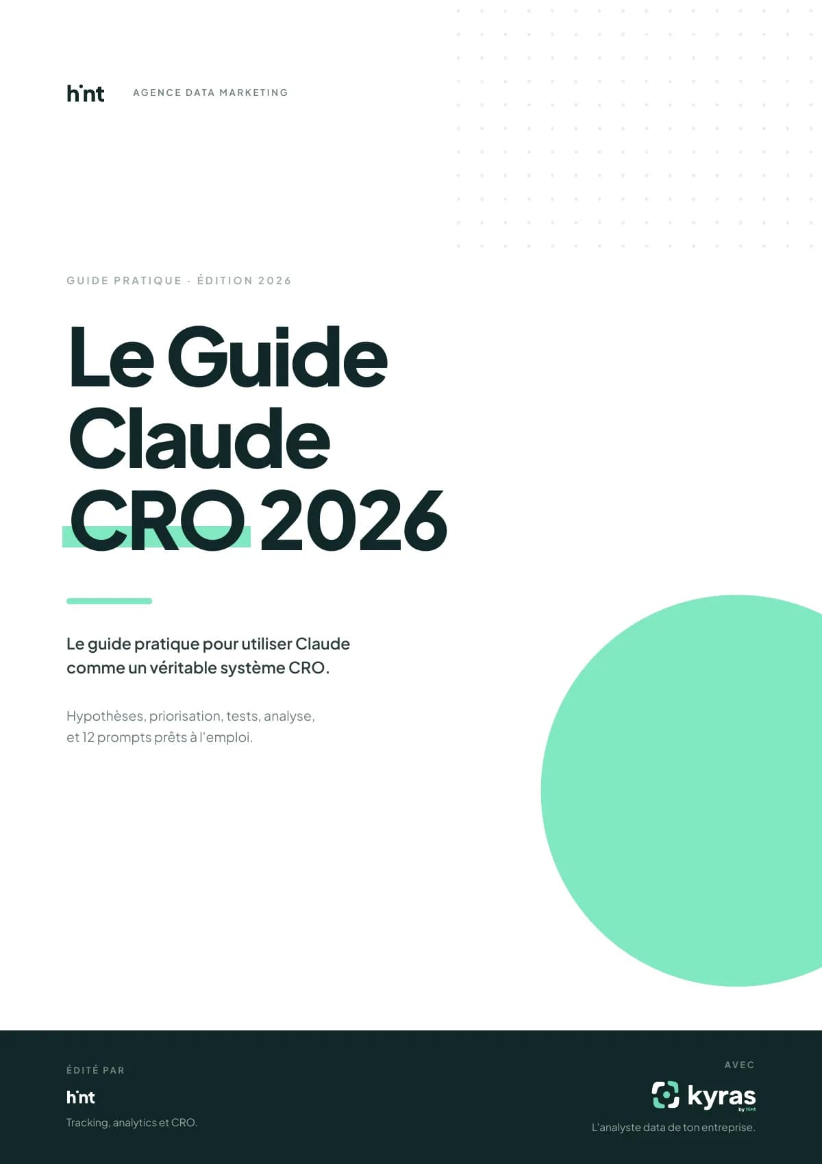 Couverture du Guide Claude CRO 2026 de Hint